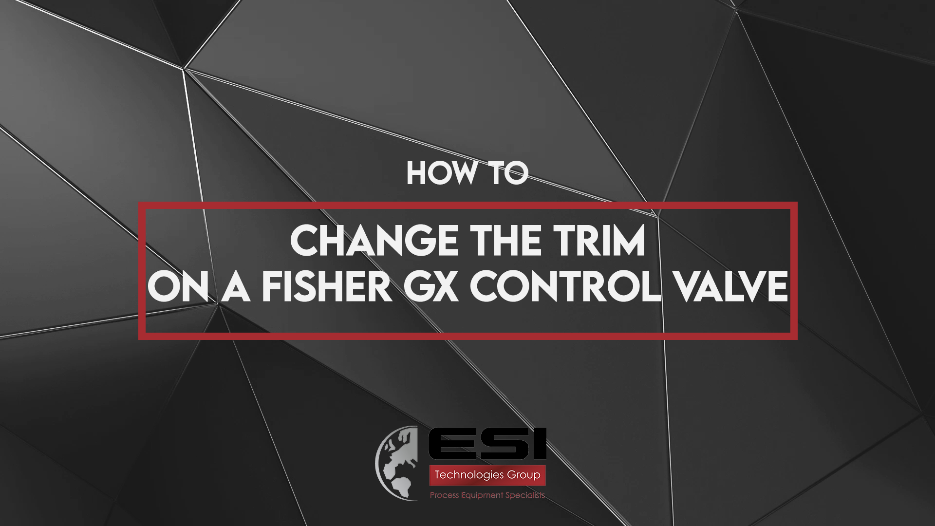 How To Quick & Easy Trim Change On A Fisher GX Control Valve ESI